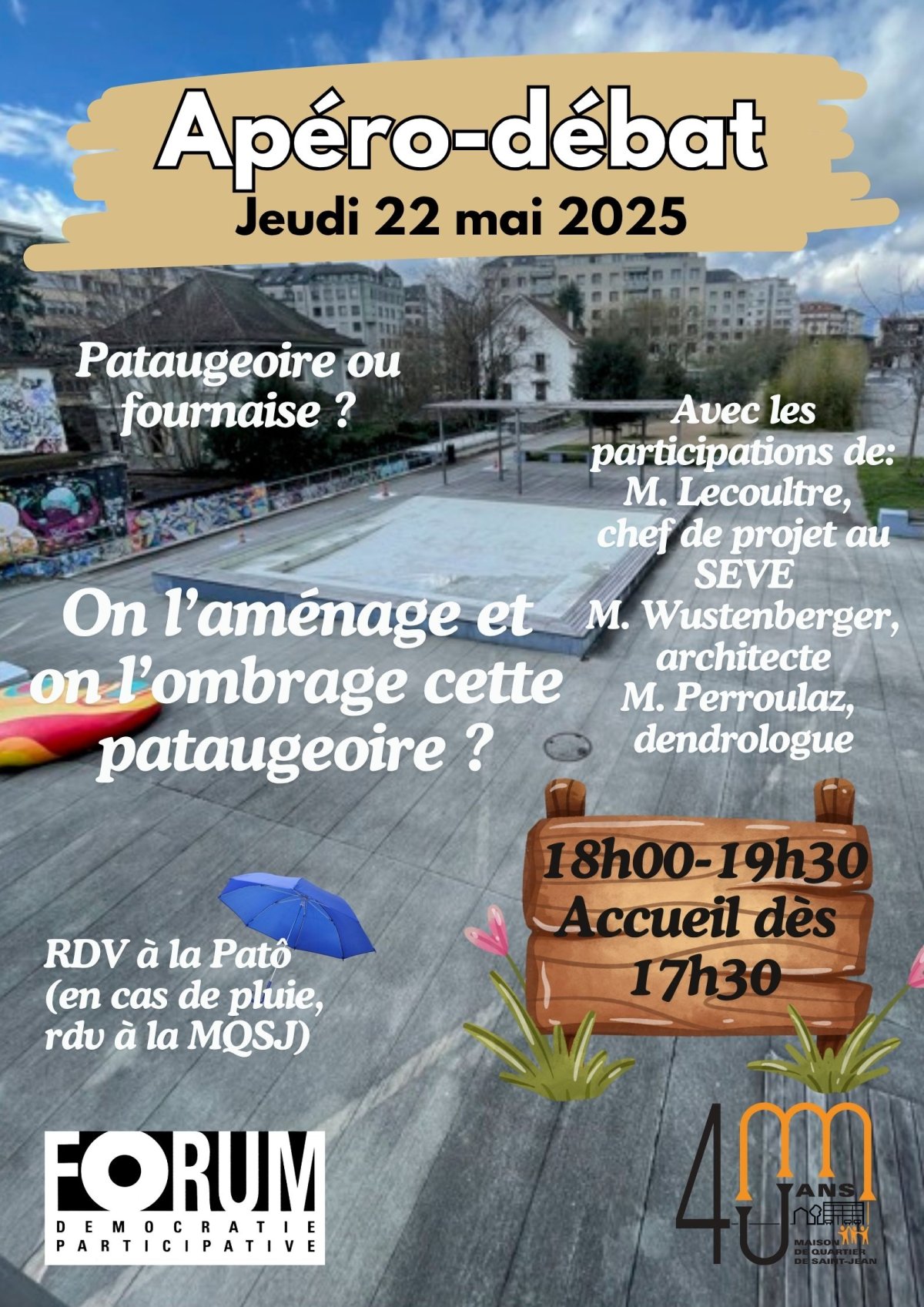 Apéro-débat du 22 mai dès 17h30