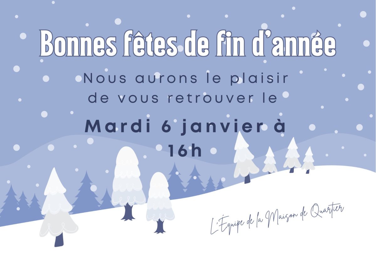 Fermeture de fin d'année